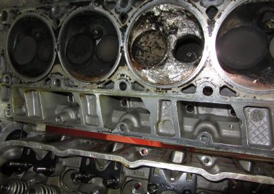 racing corvette engine blown